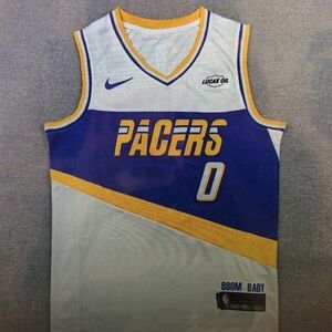 😎Tyrese Haliburton White Jersey Stitched🥳